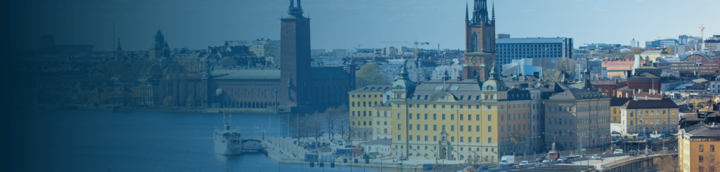Cityscape of Stockholm with Riddarholmen Church and waterfront – Umbrella Company Sweden